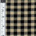 Textile Creations Rustic Woven Fabric, 0.25 In. Natural And Black Check, 15 yd. TE583827